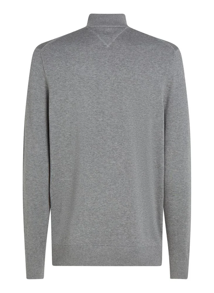 Tommy Hilfiger  Quarter-Zip Mock Neck Jumper for Men | Best Price UAE
